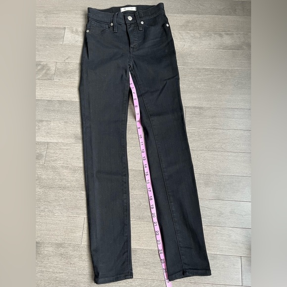 Madewell Black 9” High Rise Skinny Jeans Size 23 - Picture 3 of 9